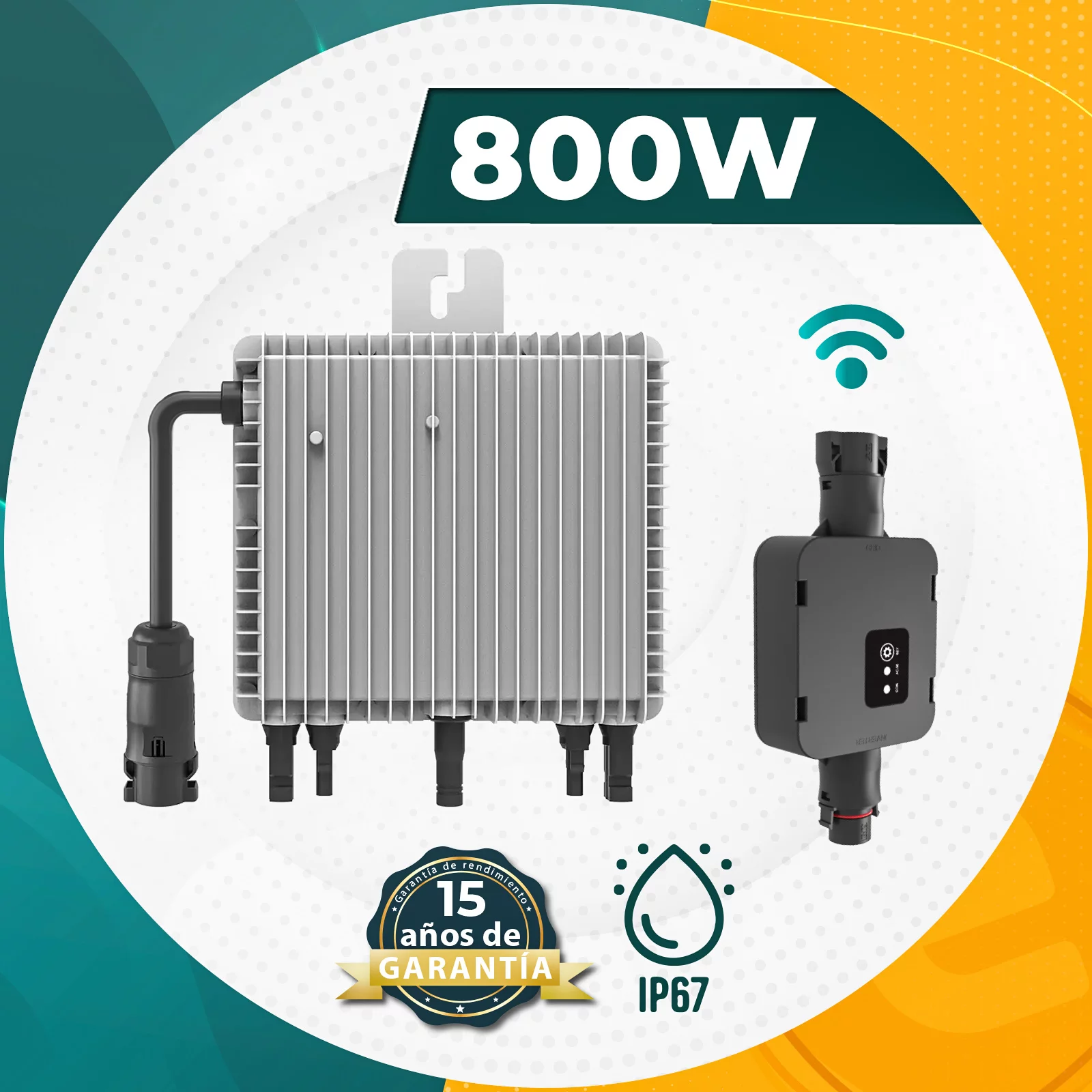 860W Kit Solar Fotovoltaico Autónomos Deye 800W WiFi Monofásico